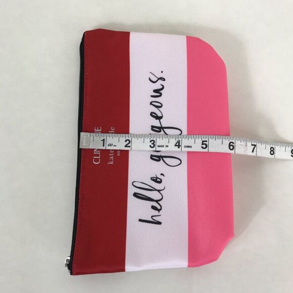 NWOT Clinique x Kate Spade New York "Hello Gorgeous" Small Makeup / Cosmetic Bag - Picture 8 of 8